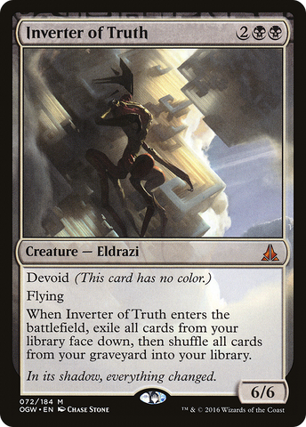 Inverter of Truth (OGW-072)  Foil - Oath of the Gatewatch: (devoid)