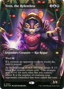 Vren, the Relentless (Borderless) (Raised Foil) (BLB-354)  Foil - Bloomburrow: (Showcase)