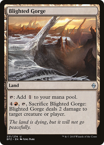 Blighted Gorge (BFZ-231)  Foil - Battle for Zendikar