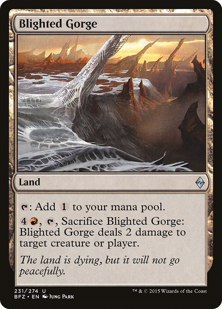 Blighted Gorge (BFZ-231)  Foil - Battle for Zendikar