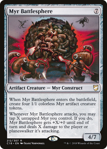 Myr Battlesphere (C18-212)  - Commander 2018