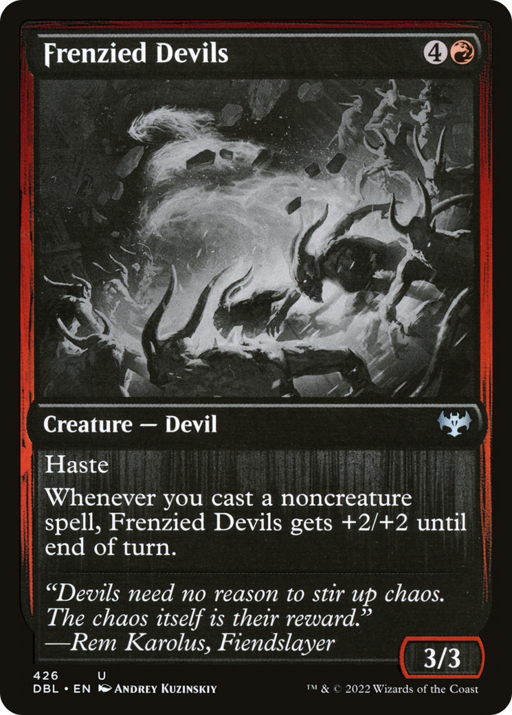 Frenzied Devils (DBL-426)  Foil - Innistrad: Double Feature