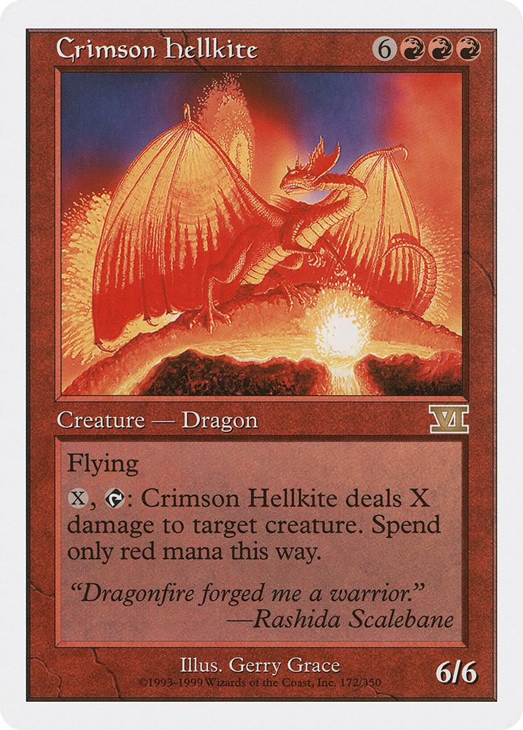 Crimson Hellkite (6ED-172)  - Classic Sixth Edition