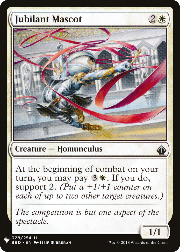 Jubilant Mascot (PLST-BBD-28)  - The List