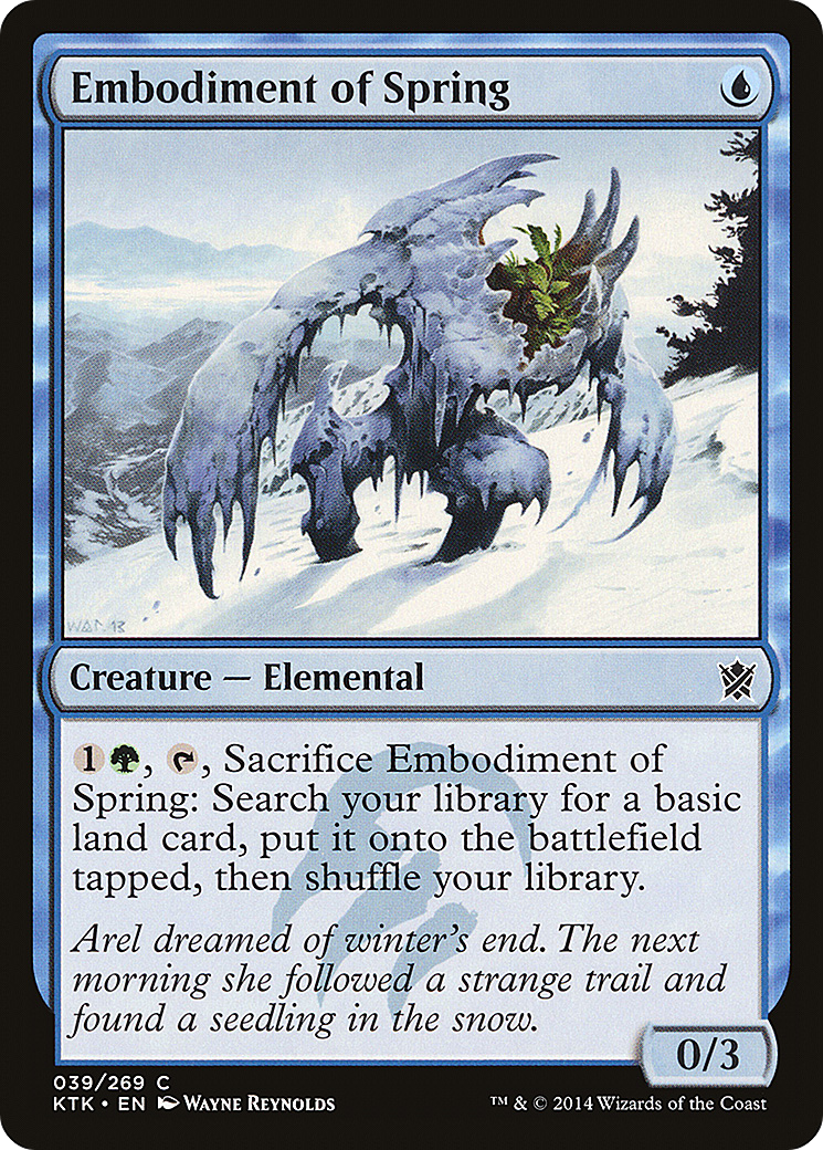 Embodiment of Spring (KTK-039) - Khans of Tarkir