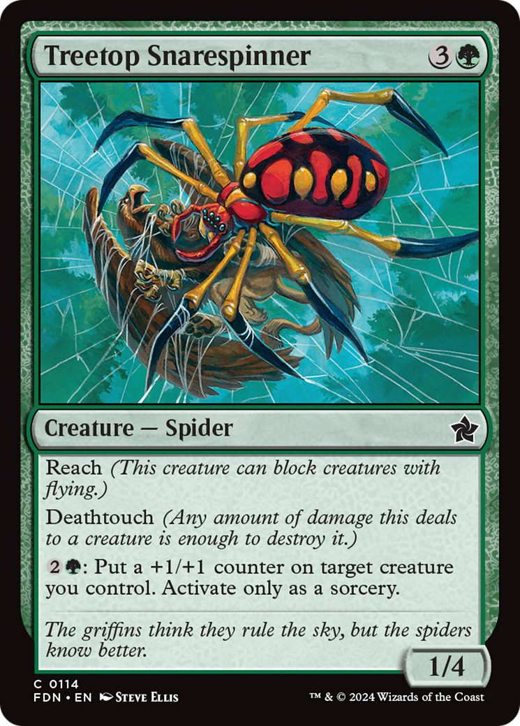 Treetop Snarespinner (FDN-114)  Foil - Foundations