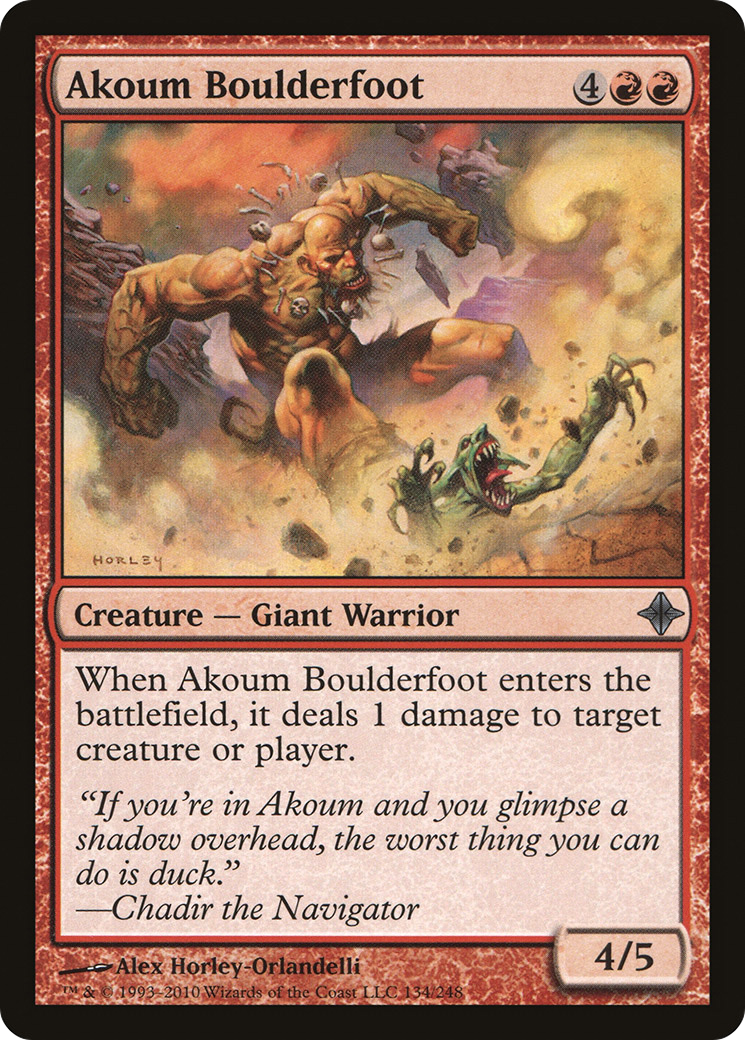 Akoum Boulderfoot (ROE-134)  Foil - Rise of the Eldrazi