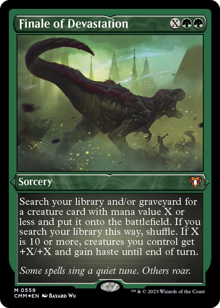Finale of Devastation (CMM-559)  Etched Foil - Commander Masters