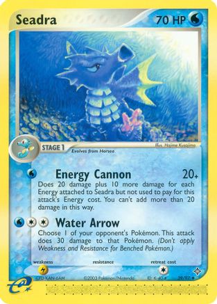 Seadra 039/097  - Reverse Holofoil Dragon - Uncommon