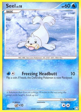 Seel 097/123  - Reverse Holofoil Mysterious Treasures - Common