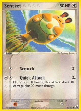 Sentret 062/92  - Reverse Holofoil Legend Maker - Common