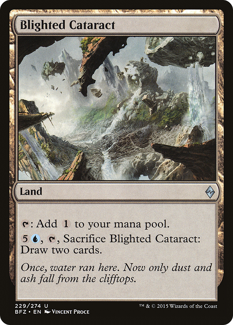 Blighted Cataract (BFZ-229)  Foil - Battle for Zendikar