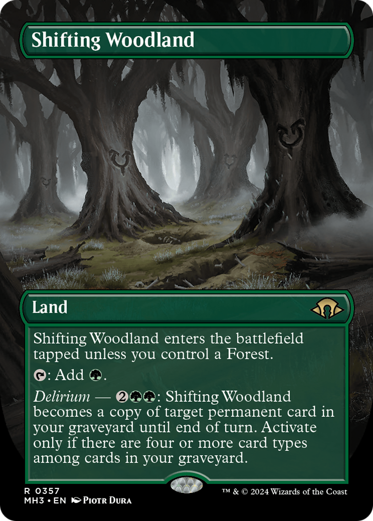 Shifting Woodland (Borderless) (MH3-357)  - Modern Horizons 3