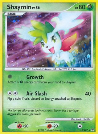 Shaymin (15) 015  - Reverse Holofoil Platinum - Holo Rare