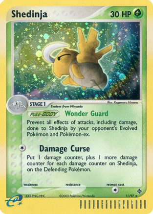 Shedinja 011  - Holofoil Dragon - Holo Rare