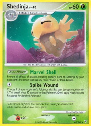 Shedinja 044  - Reverse Holofoil Supreme Victors - Rare