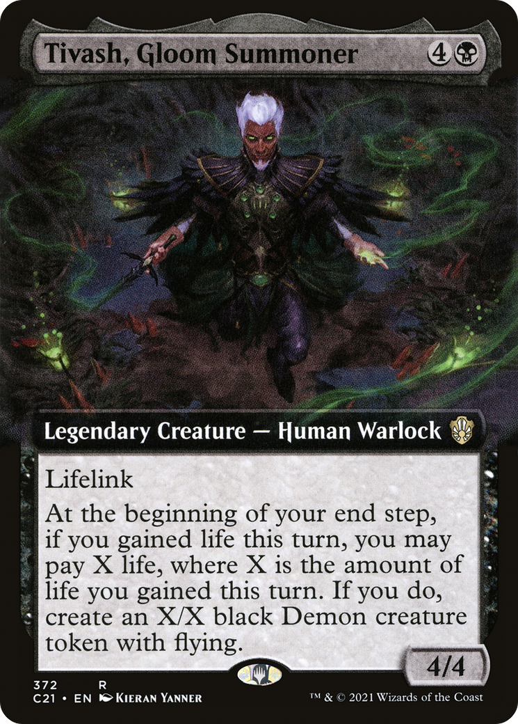 Tivash, Gloom Summoner (Extended Art) (C21-372)  - Commander 2021: (Extended Art)