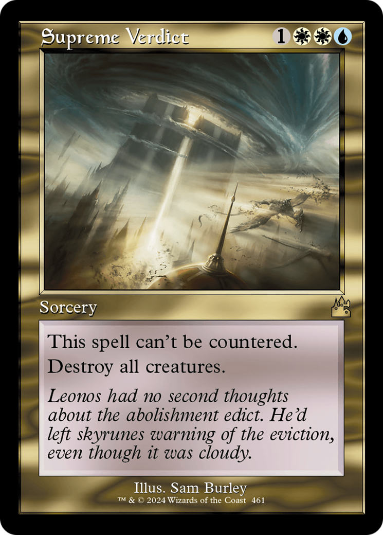 Supreme Verdict (Retro Frame) (RVR-461)  Foil - Ravnica Remastered
