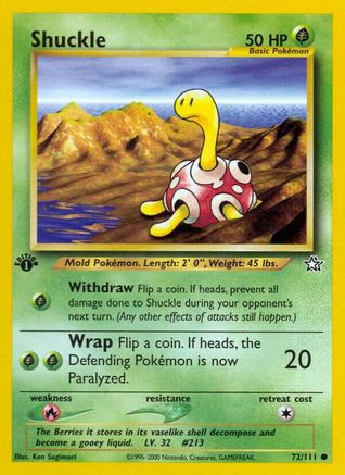 Shuckle 072/111  - Unlimited Neo Genesis - Common