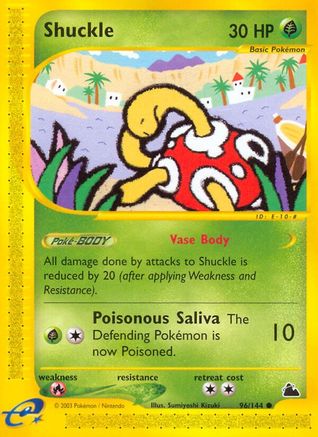 Shuckle 096  - Reverse Holofoil Skyridge - Common