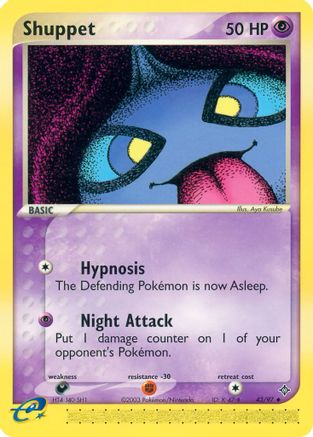 Shuppet 043  - Reverse Holofoil Dragon - Uncommon