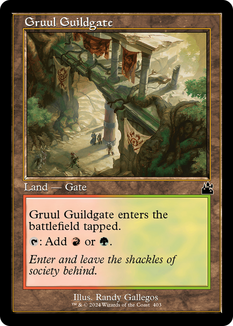 Gruul Guildgate (Retro Frame) (RVR-403)  - Ravnica Remastered