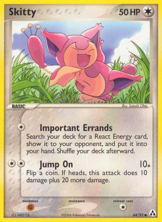 Skitty 064/92  - Reverse Holofoil Legend Maker - Common