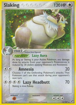 Slaking 015  Deoxys - Holo Rare