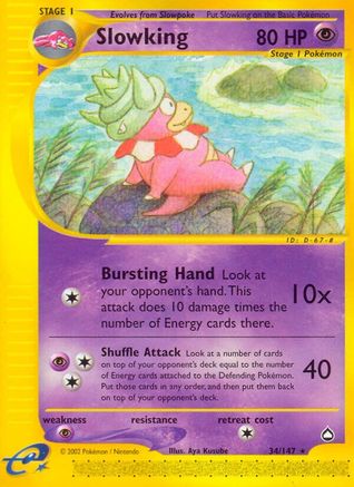 Slowking 034  Aquapolis - Rare