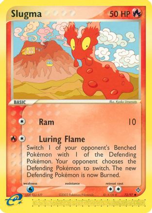 Slugma 072/97  - Reverse Holofoil Dragon - Common