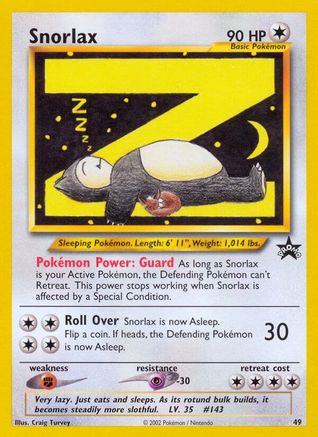 Snorlax 049/53  WoTC Promo - Promo