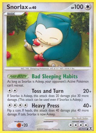 Snorlax (81) 081/111  Rising Rivals - Common