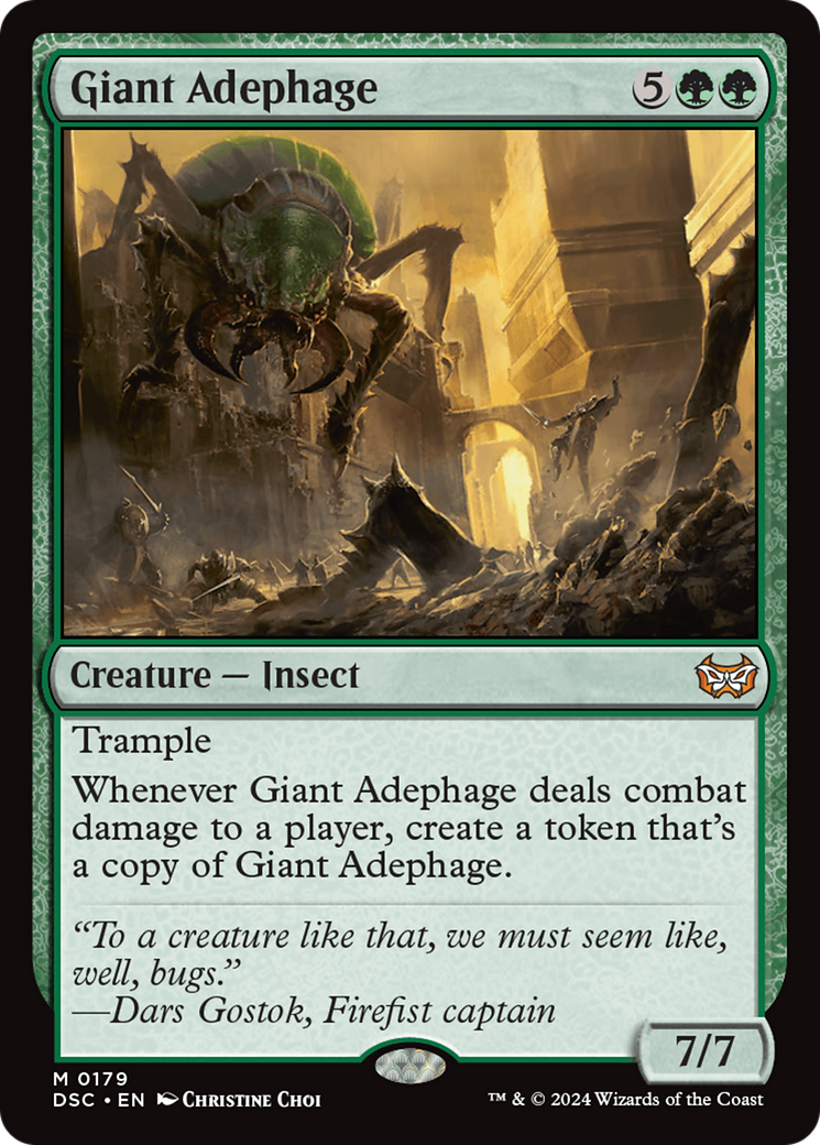 Giant Adephage (DSC-179)  - Duskmourn: House of Horror Commander