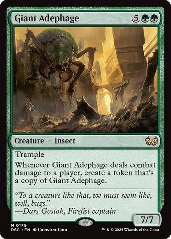 Giant Adephage (DSC-179)  - Duskmourn: House of Horror Commander