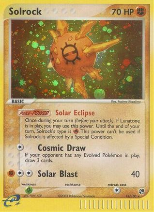 Solrock 013  - Holofoil Sandstorm - Holo Rare