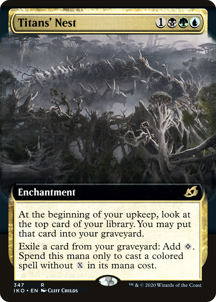 Titans' Nest (Extended Art) (IKO-347)  Foil - Ikoria: Lair of Behemoths: (Extended Art)