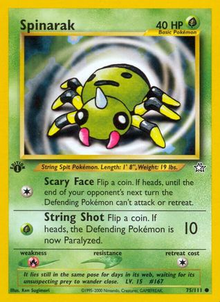 Spinarak 075/111  - Unlimited Neo Genesis - Common