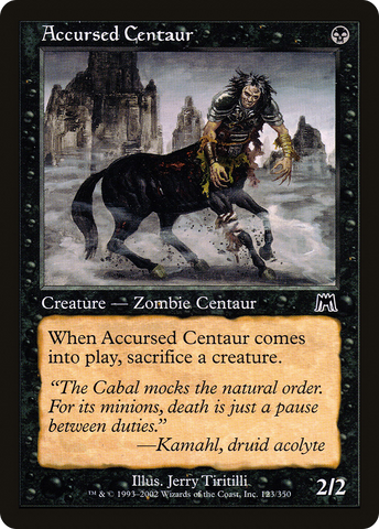 Accursed Centaur (ONS-123) - Onslaught