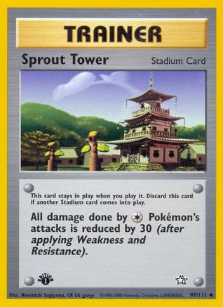 Sprout Tower 097/111  - 1st Edition Neo Genesis - Uncommon