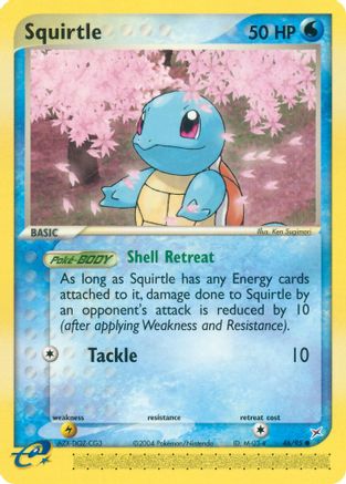 Squirtle 046  - Reverse Holofoil Team Magma vs Team Aqua - Common