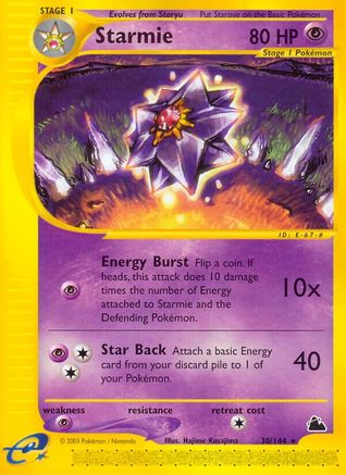 Starmie (30) 030  Skyridge - Rare