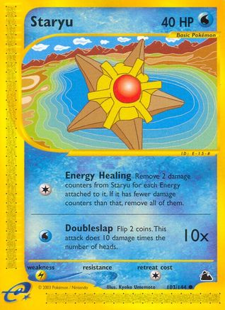 Staryu (103) 103  - Reverse Holofoil Skyridge - Common
