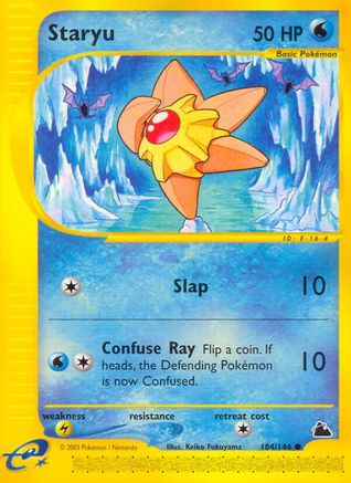 Staryu (104) 104  - Reverse Holofoil Skyridge - Common