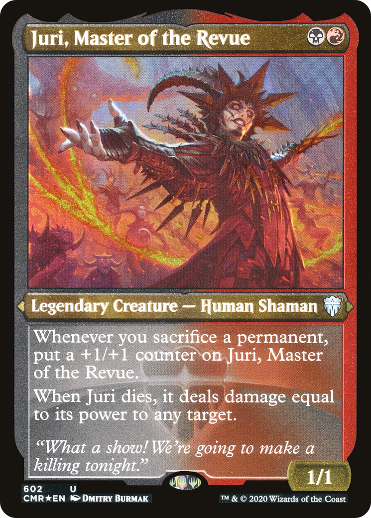 Juri, Master of the Revue (Foil Etched) (CMR-602)  Etched Foil - Commander Legends