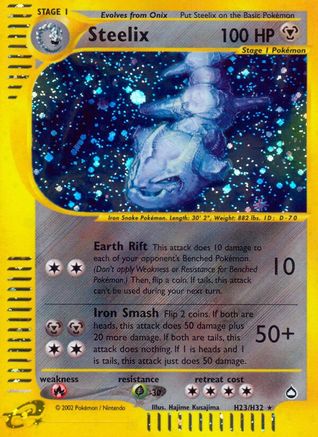 Steelix (H23) H23  - Holofoil Aquapolis - Holo Rare