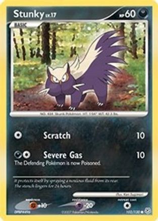 Stunky 102  - Reverse Holofoil Diamond and Pearl - Common
