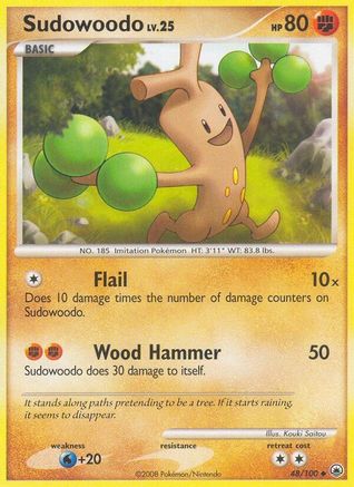 Sudowoodo 048  - Reverse Holofoil Majestic Dawn - Uncommon