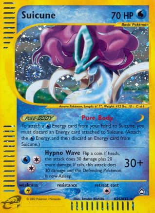 Suicune (H25) H25  - Holofoil Aquapolis - Holo Rare