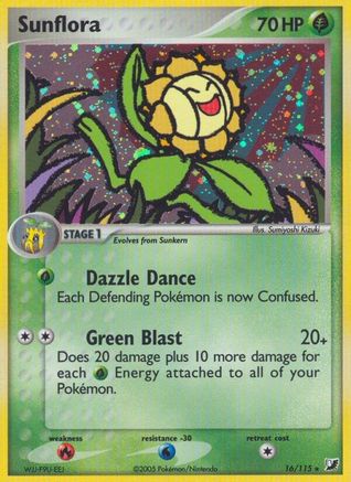 Sunflora 016  - Holofoil Unseen Forces - Holo Rare