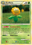 Sunflora 031  - Reverse Holofoil HeartGold SoulSilver - Rare